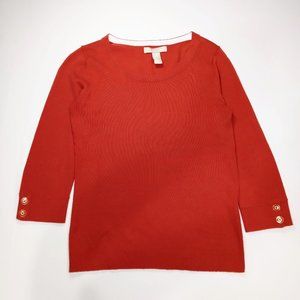 Banana Republic Scoop neck, Orange Knit Sweater US XS